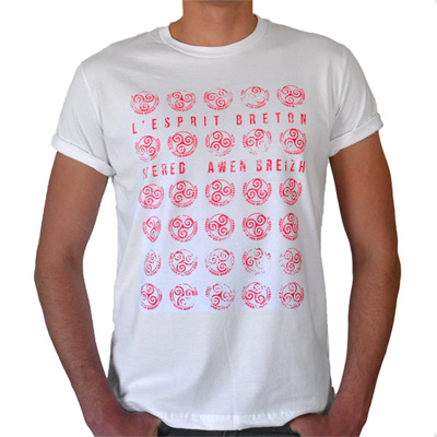 T-shirt blanc - Tamps Rouge